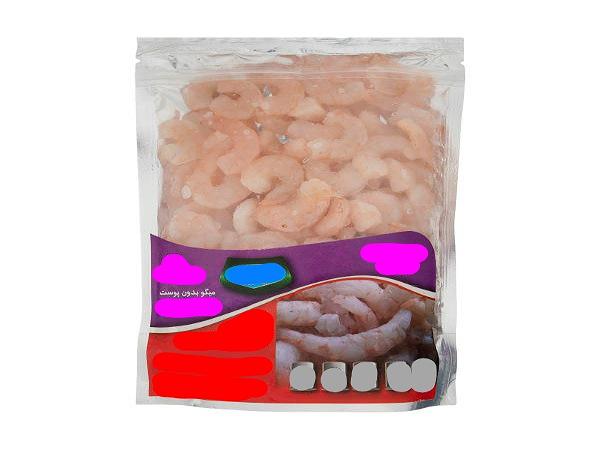 فروش مستقیم میگو منجمد رگ گرفته 400 گرمی