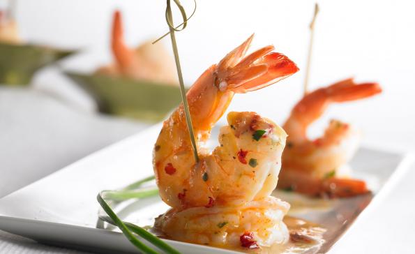 صادرات انبوه میگو یخ زده بسته بندی