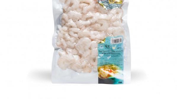 میگو منجمد بسته بندی شده